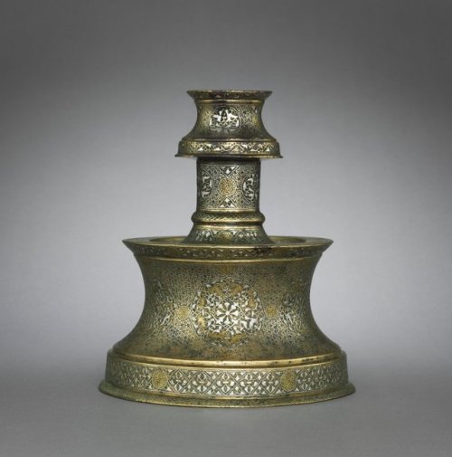 cma-islamic-art: Candlestick, 1250, Cleveland Museum of Art: Islamic ArtThe extensive decoration is 