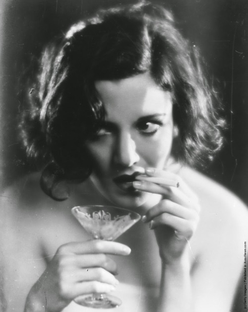 serafino-finasero: Cocktail and cigarette, circa 1930