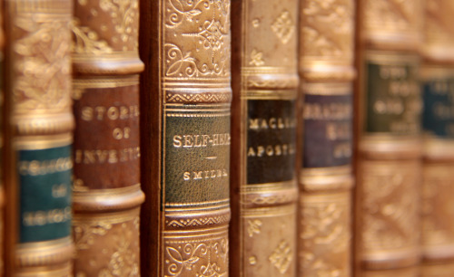 michaelmoonsbookshop: old leather bound books  19th Century
