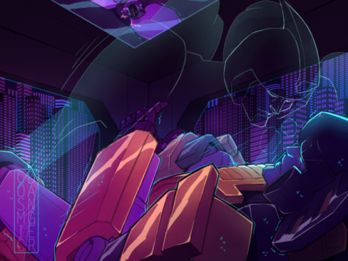 cosmicdanger: novembers Patreon Poll illustration was based (more or less) off this sunstreaker/mir