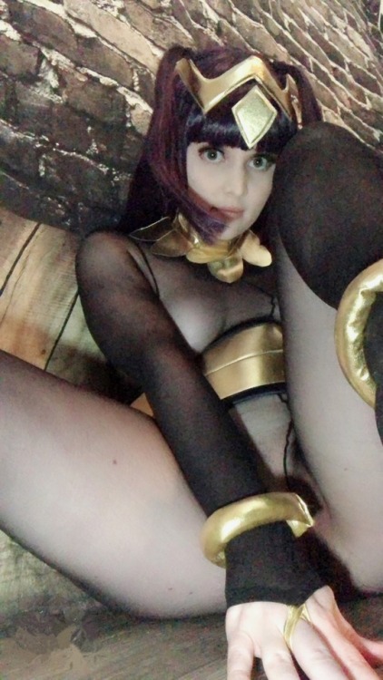 nsfwfoxydenofficial: “You disobeyed me.. but I’m feeling generous.. I’ll let it slide this once.” 🖤  ‬ ‪Selfie set of the month will be Tharja from fire emblem!   ‬ ‪This selfie set will feature a handful of lewd selfies and tons of