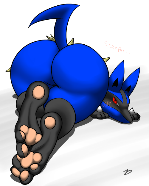 Porn pokepornstash:  Lucario Booty  photos