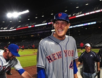 buzzfeedsports:  New York Mets pitcher Zack Wheeler gets a beer bath after his major