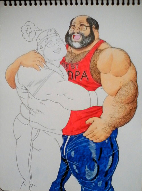 fkingt: hairy-bigbug:   BILF Scetches of the Day   @fkingt@mistershullick @zangiefmygayawakening   Wow thanks a lot 