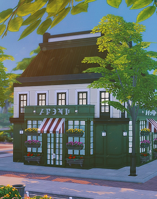Magnolia Promenade: a flower shop, a clothing store, a furniture store, a bakery and a grocery store