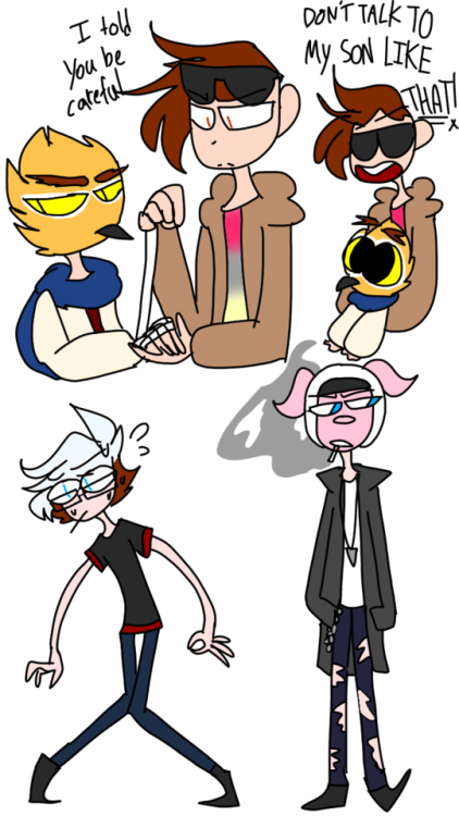 demonishdraws:  More Strange Town AU doodles