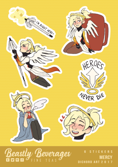 beastlybeverages:Overwatch Sticker Sheets! These will be debuting at May London MCM Expo and will 