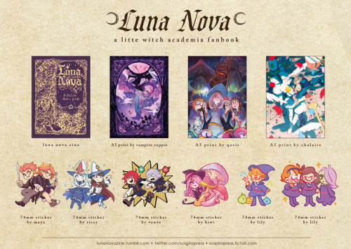 lunanovazine: ☽ LUNA NOVA ☾ A LITTLE WITCH ACADEMIA ZINE ✦ ☽ Pre-orders are live!!! ☾ ✦ ✹ BOOK ONLY 