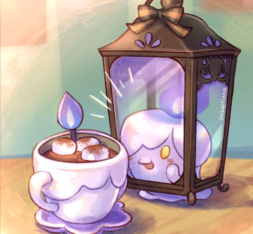 septiseph:  coloring practice with fancy lantern litwick &amp; hot litwick cocoa…  