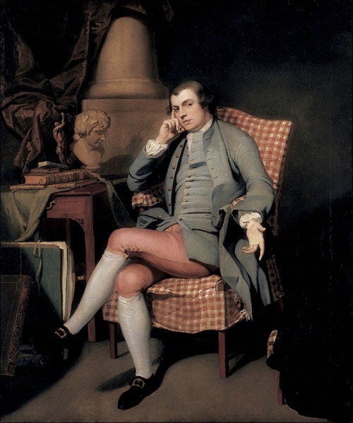 rococo-prince:Self portrait, John Hamilton Mortimer (1740-1779)