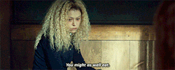 orphanblack:  Helena: You are sad to be pregnant?