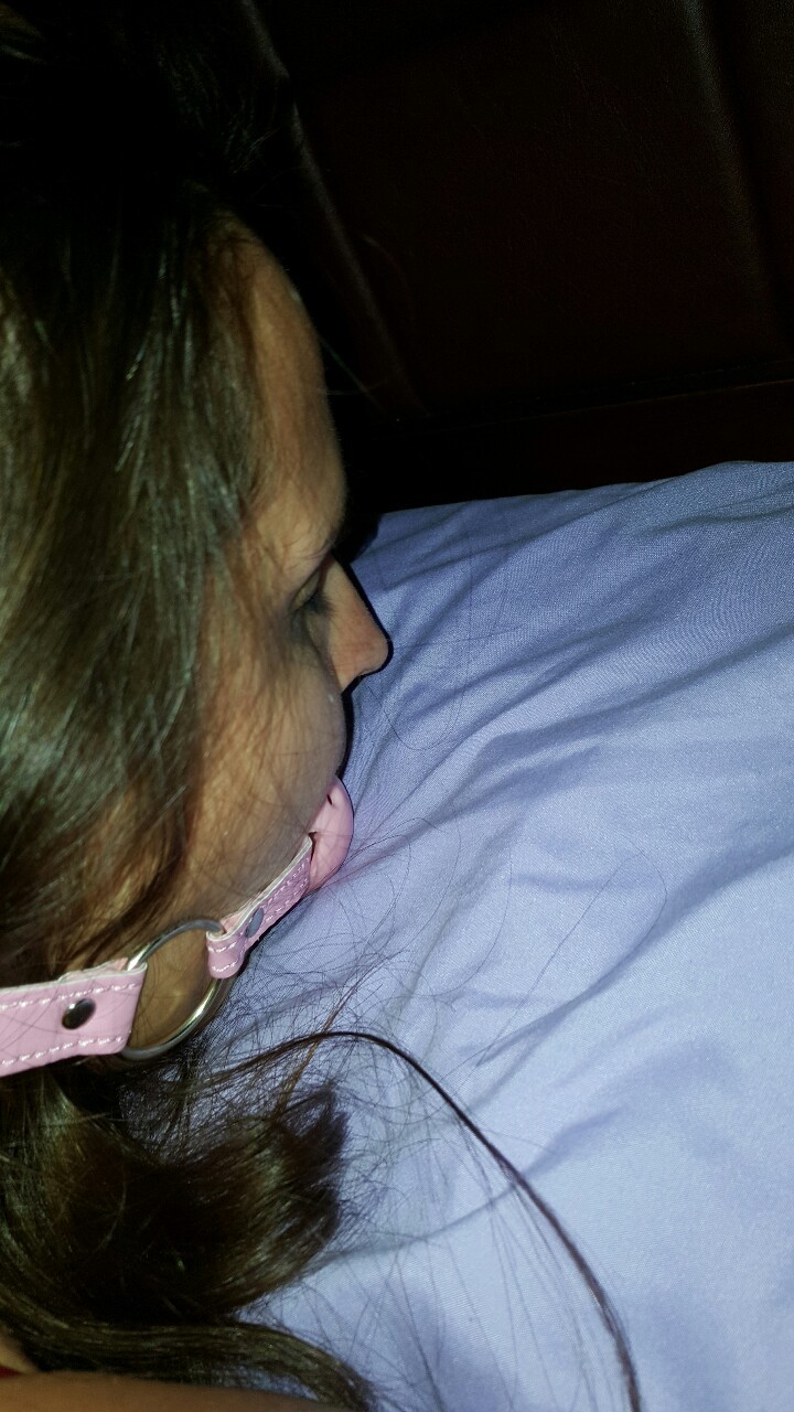 kinkycpl86:  Here she thought we were going to bed… silly girl