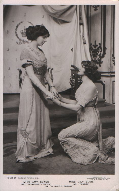 wlwvintage: Postcards of Edwardian actresses who I like to think were having some kind of lesbian lo