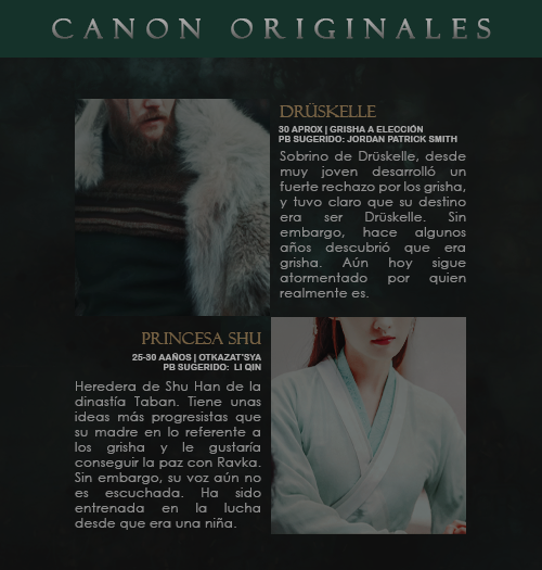 PERSONAJES CANON ORIGINALES [5/5]Si te interesa alguno de ellos, ¡contáctanos por ask o