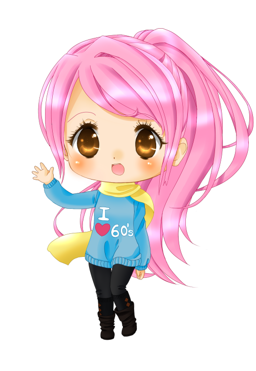 Here we have pink haired cutie chibis, I’m still working on commissions! For more details visi