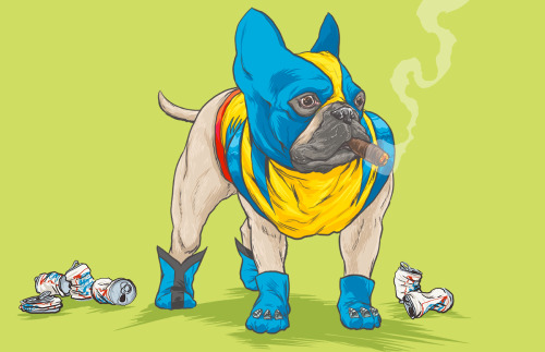 iamasf:  DOTMU: Dogs of the Marvel Universe by Josh Lynch 