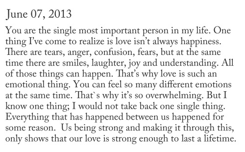 I love you