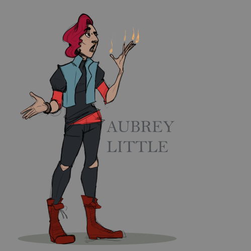 Aubrey Little, aka Lady Flame.She adorable, and I adore drawing her.