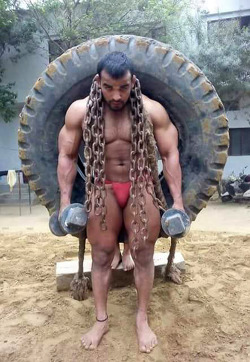 wrestlingisbest:  Workout - Pehlwani style