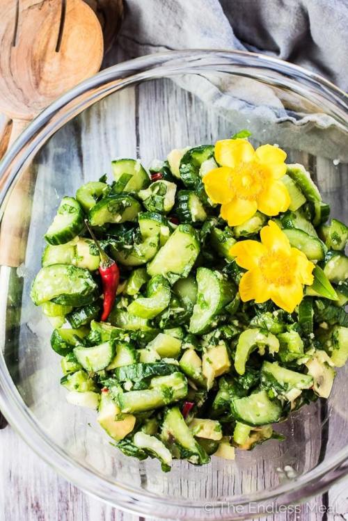 Avocado Cucumber Salad
