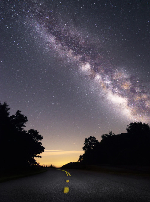 nealmcclure - milky way on the blue ridge pkwy shot as a...