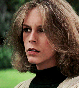 filmgifs:Jamie Lee Curtis in Halloween (1978) dir. John Carpenter