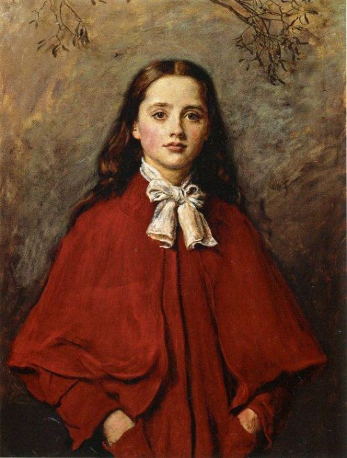 Bright Eyes (1877) - Sir John Everett Millais - Aberdeen Art Gallery and Museums, Aberdeen, UK