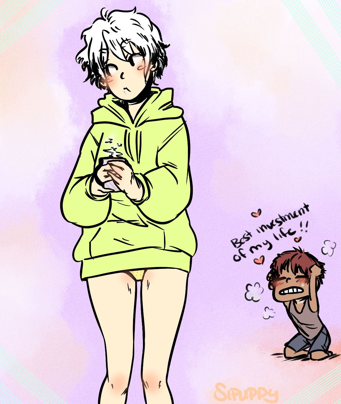shortinternetpuppy:  They went panty shopping \(//∇//)\ 