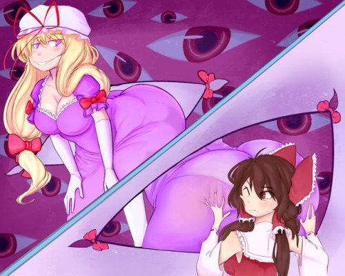 carafalsa - Touhou Toots - Yukari and Reimu, order up!!Man,...