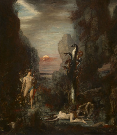 flyse:  Hercules and the Lernaean Hydra, Gustave Moreau (French, 1826–1898), 1875Oil on canvas