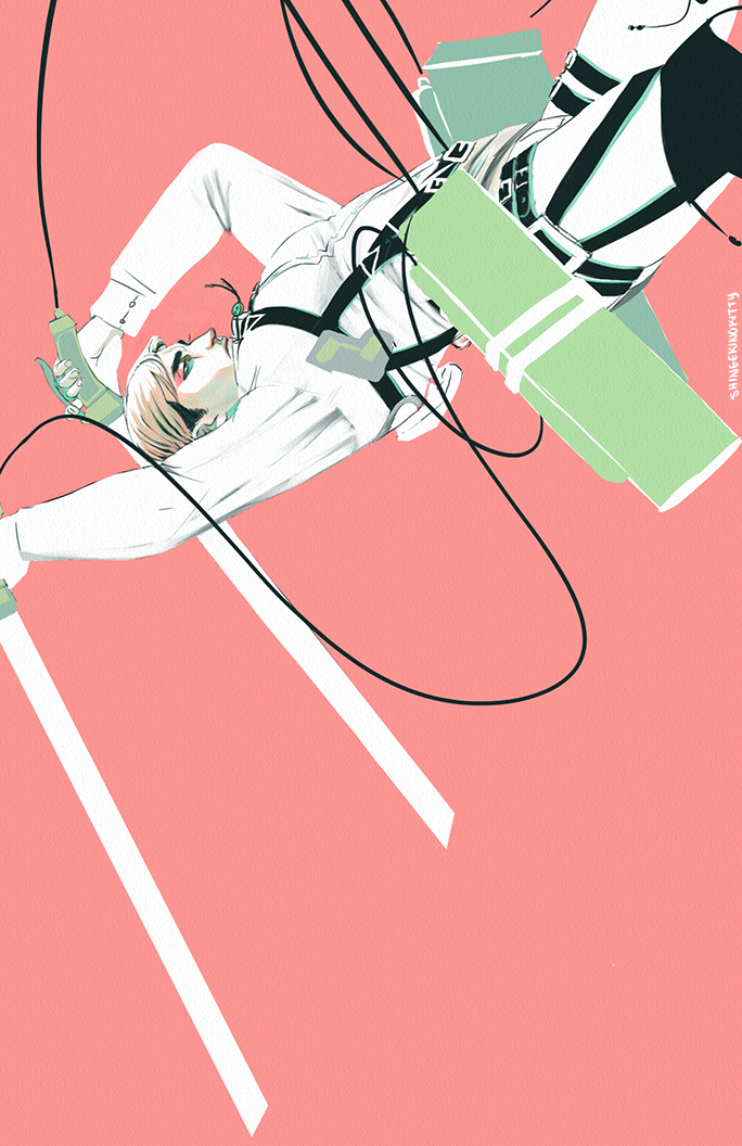shingekinokitty:  Sure thang~(EDIT) I flipped the canvas so that it’s easier to
