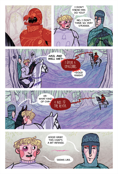 I made a queer arthurian comic! I’m super proud of it! You can get it, plus three other incredible b