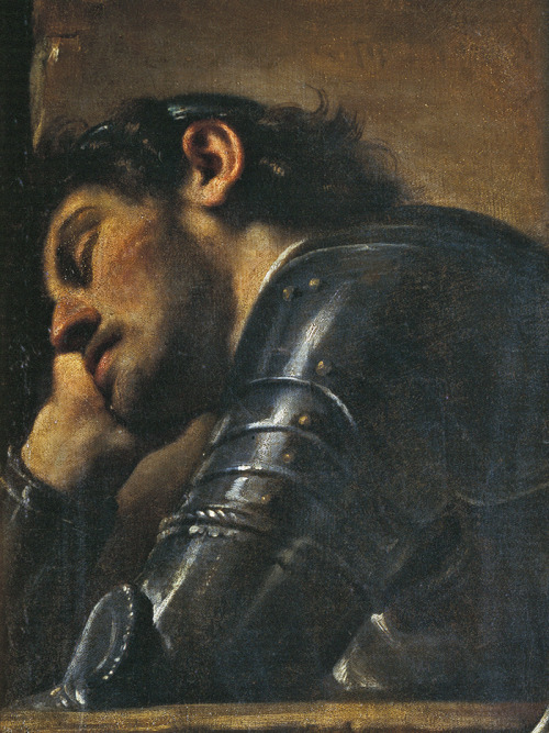 Guercino. Detail from Saint Peter released by Angel, 1622.