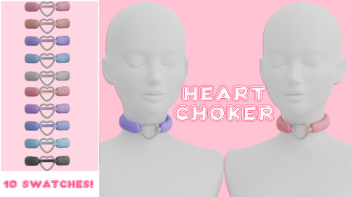 punchyo:♡ Heart Choker ♡♡ Mesh by me♡ 10 Swatches♡ All LODS♡ HQ♡ Custom ThumbnailInsta: @punchyocc♡D