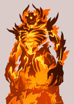 tohdaryl:  A fire elemental commissioned