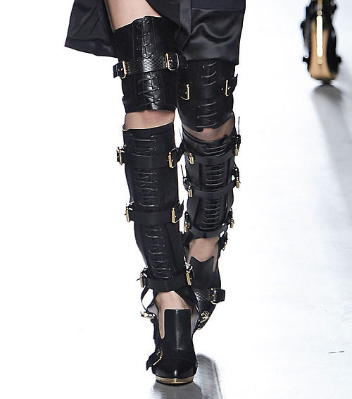 hawaii2newyork:   Hell on Heels. The shoes at Prabal Gurung could kill. No really.