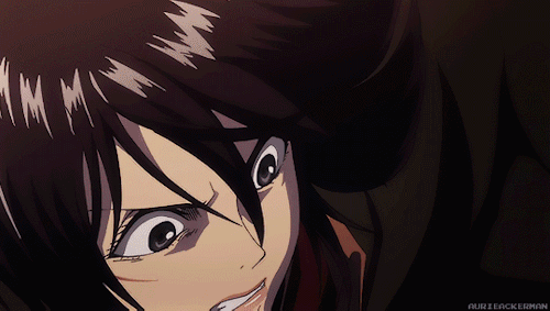 aurieackerman:SnK Season 2・Ep. 36 - [ You piece of shit! Let her go! ]