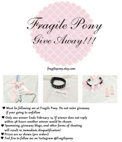 fragilepony: Fragile Pony Giveaway!!!! Only Reblogs Count Feel free to like aswell! Add Fragile Pony: Tumblr: Fragile Pony Instagram: Fragile Pony 