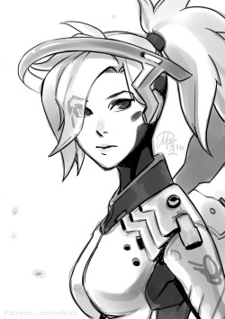 mikikoponczeck:  Mercy from Overwatch for a patron.