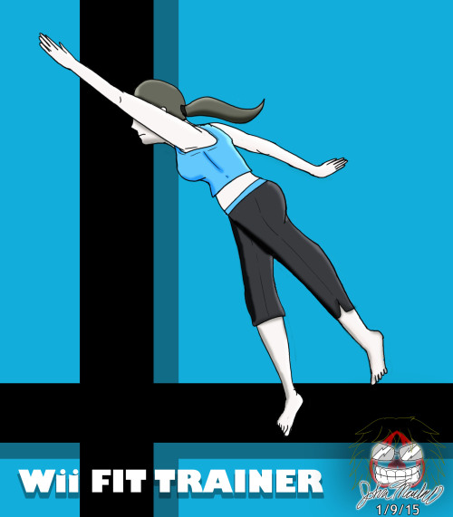 Third and final entry to my Super Smash Bros. collab, Wii Fit Trainer! She&rsquo;s one of my exp