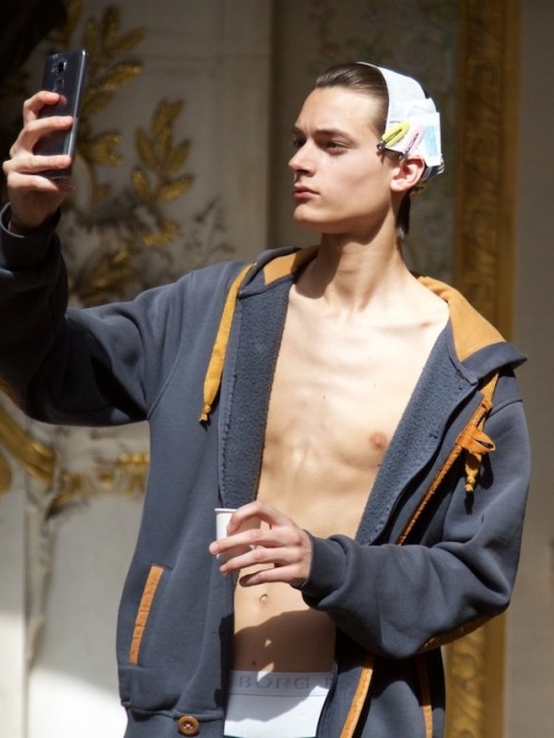 damplaundry:Timur Muharemovic at Lanvin S/S 2016 by Alfredo Piola