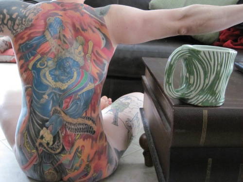 asleepylioness:   Lovely Lioness, I have always wanted to submit something for you, alas, I am always intimidated by the quality of your submissions. That being said,  I (mostly) finished my tattoo this weekend, but have been feeling sore and stiff.