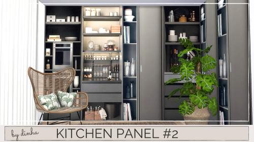 dinhagamer: Kitchen Panel #2 This one can be use in a kitchen or in a coffee shop :) Can be find: Wa