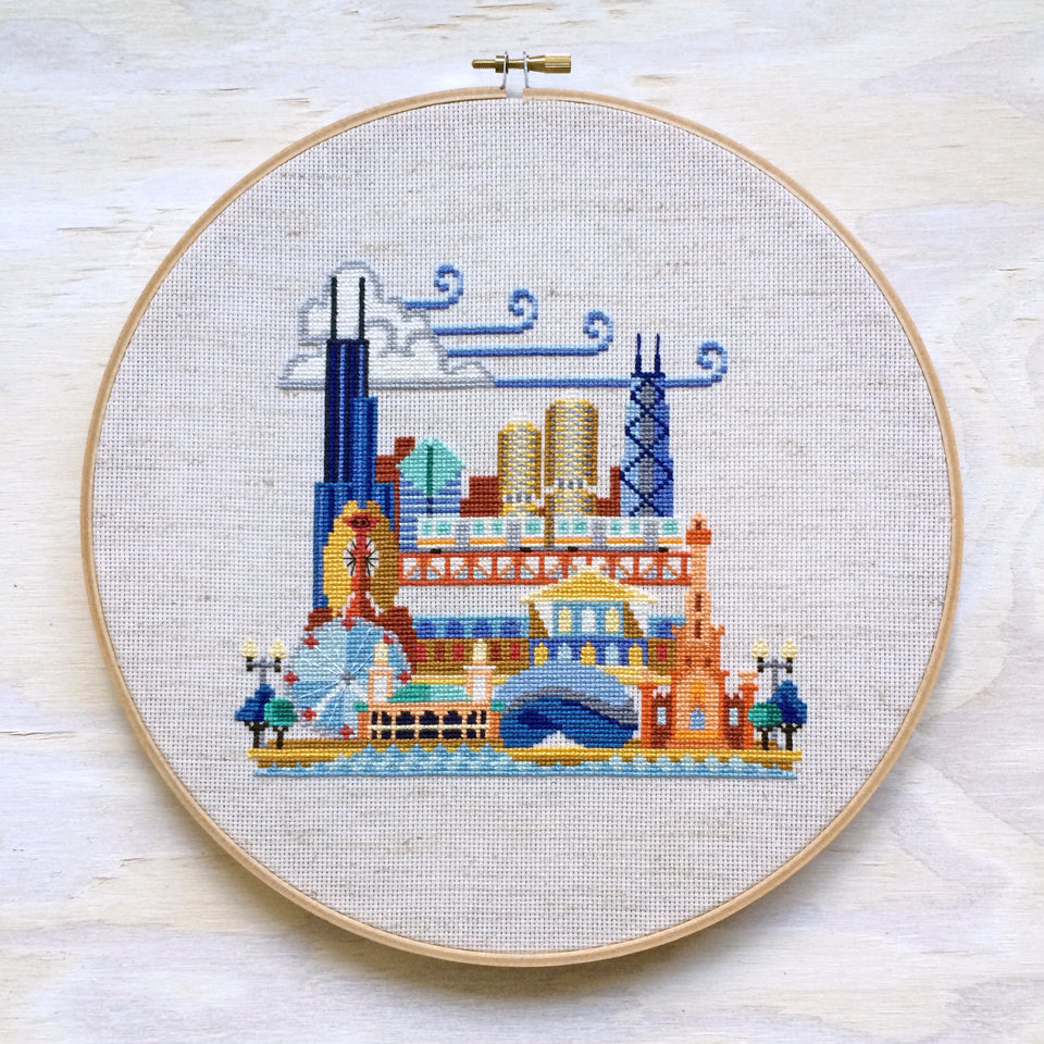 sosuperawesome:  City cross stitch patterns including New York, San Francisco, Washington,