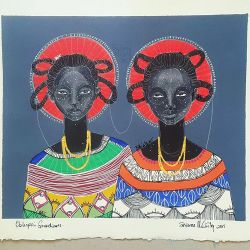 briannamccarthy:  I painted them for the safe keeping of vulnerable things. Oblispo’s Guardians. 2015. Mixed media + mixed emotions. 
