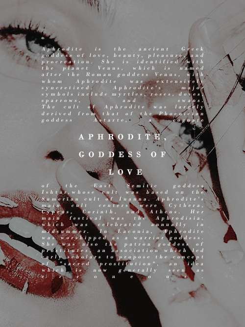 andrumedas:aphrodite, the goddess of love