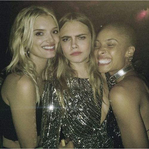 modelsinstagram: @lilymdonaldson :@adwoa_woodge ❤️ @caradelevingne