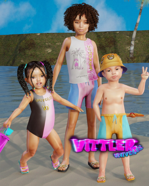 Beach Party Collection (TS4) ‍♀TODDLER+CHILDREN+ADULTMore info & Download: MY PATREONFollow me o