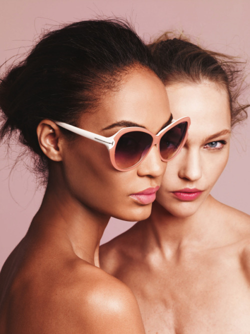 fashion-haute-vogue: Sasha Pivovarova, Joan Smalls for Neiman Marcus Spring 2014