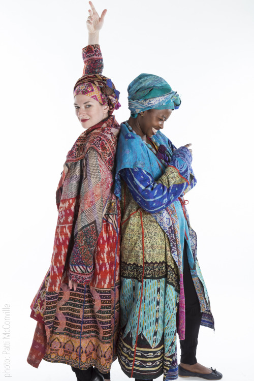 Mieko Mintz signature collection of jackets is produced from a dizzying array of vintage sari kantha